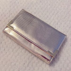 Champagne Gold Snakeskin Clutch Shoulder Bag